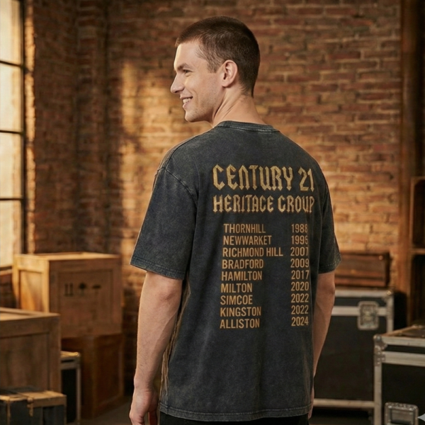 C21HG "Gold Standard" Tour Tee - Unisex Black Acid Wash