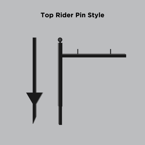 Metal sign post [33"]