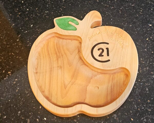 Wooden Apple platter