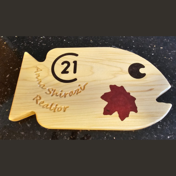 Oak-Maple Fish Ornament